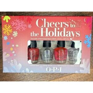 OPI Cheers to the Holidays Mini Nail Polish Set NEW